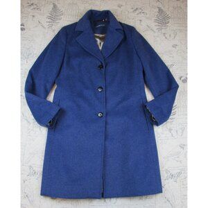 EUC Calvin Klein Women's Periwinkle blue Wool Bld womens coat soft  8